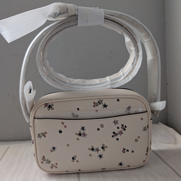NWT Coach CCI73 Mini Jamie Camera Bag With Star Print In Silver - Picture 3 of 4